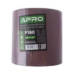 Папір шліфувальний Apro P180 рулон 200мм х 50м на тканинній основі 30412 - мініатюра 2