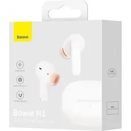 Бездротові навушники Baseus Bowie M1 True Wireless Earphones білі NGTW270102 - мініатюра 5