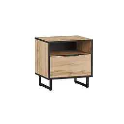 Тумба приліжкова Moreli Forte F-0011 в стилі Loft 484х505х400 мм Дуб Аппалачі