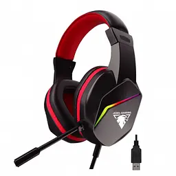 Ігрові навушники з мікрофоном та підсвічуванням від USB, геймерські дротові навушники JEDEL GH-269