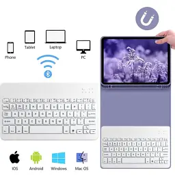 Чохол до планшета BeCover with keyboard Apple iPad Mini 7 2024 Purple (712997) - мініатюра 5