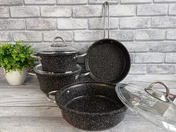 Набір посуду O.M.S. Collection 3048 Black 7 предметів - мініатюра 7