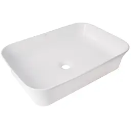 Раковина накладна Qtap Virgo N 560x380x130 White з донним клапаном QT18116308W48462