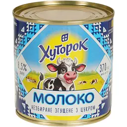 Молоко незбиране згущене Хуторок з цукром 8.5% жиру 370 г - мініатюра 2