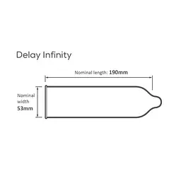 Pasante Delay/Infinity Презервативи з пролонгатором - мініатюра 3