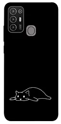 TPU чехол Demsky Lazy cat для ZTE Blade A52