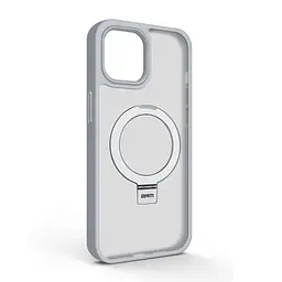 Чехол для Apple iPhone 15 Plus, Unit Stand, серый, MagSafe, противоударный защитный чехол-панель с подставкой, поддержкой магнитных держателей и беспроводной зарядки, защита всего корпуса, силикон + поликарбонат, ArmorStandart (ARM70575)