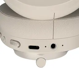 Навушники бездротові Defender FreeMotion B485 Bluetooth+3,5мм+USB-C, ANC Beige - мініатюра 9
