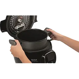 Мультиварка-скороварка Tefal Cook4me+ Connect 1600 Вт чорна (CY855830) - мініатюра 9