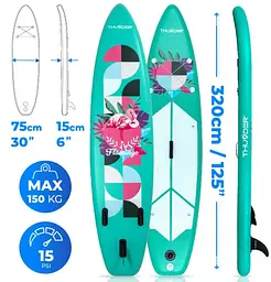 Надувна дошка SUP THUNDER FLAMI 320 см з веслом - мініатюра 8