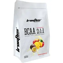 Амінокислота BCAA BCAA 2-1-1 Performance, 1000 г - Манго-маракуйя IronFlex vit0004054
