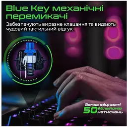 Клавіатура дротова Vertux Comando USB Black (comando.black) - мініатюра 2