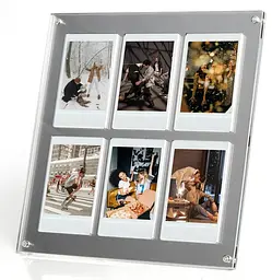 Фоторамка Fujifilm Instax Mini на 6 фото акрилова, срібляста - мініатюра 4