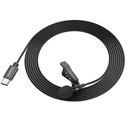 Мікрофон Петличний BOROFONE BFK11 Elegant lavalier microphone Type-C чорний - мініатюра 2