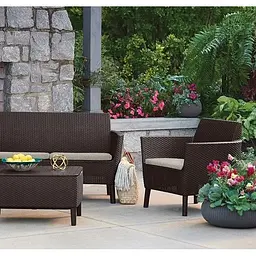 Комплект садових меблів Keter Salemo 3 seater set коричневий - мініатюра 8