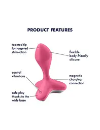 Анальна пробка з вібрацією Satisfyer Game Changer, Рожевий - мініатюра 4