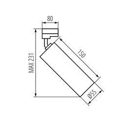 Прожектор для шинопровода Kanlux ACORD ATL2 GU10-B (33139) - мініатюра 7
