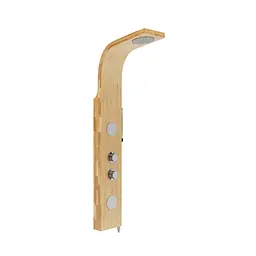 Душова панель Corsan Bali bamboo хром із термостатом B231TCH - мініатюра 3