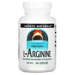 Амінокислота Source Naturals L-Arginine 500 mg, 100 капсул