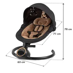Заколисуючий центр Kidwell 2в1 REVE Black/Gold - мініатюра 10