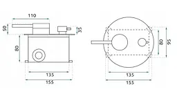Душова система прихованого монтажу Rea Foss Clif + BOX brushed copper REA-P5649 - мініатюра 6