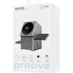 Бездротовий зарядний пристрій Proove Iron Hide 3in1 Gray (WSIH15000003) [115582] - мініатюра 6