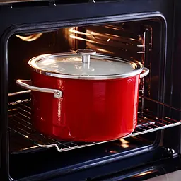 Каструля з кришкою KitchenAid Steel Core CC003270-001 24 см 6 л червона - мініатюра 5