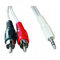 Аудіо-кабель 3,5mm/2xRCA (M) (пальчик-два тюльпана) Gembird (CCA-458-5M), 5.0m Black