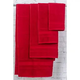Набір банних рушників №5000 SoftNess Bordo, 4 шт. (2200003183245) - мініатюра 2