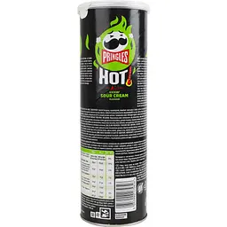 Чипси Pringles Hot Kickin Sour Cream Flavour зі смаком сметани та цибулі 160 г - мініатюра 2