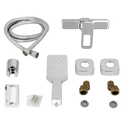 Змішувач для душу Lidz Wawel 010 (з душовим гарнітуром) (k40) LDWAW010CRM45390 Chrome - мініатюра 7