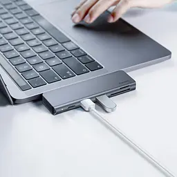 Usb хаб Baseus Harmonica Five-in-one Hub Adapter CAHub-K0G - мініатюра 2