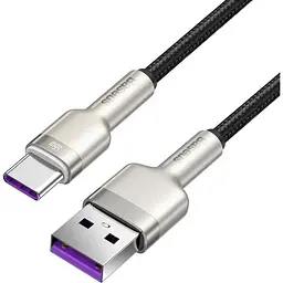 Кабель Baseus Cafule Metal Data Type-C 66 W 1 м (CAKF000101) - мініатюра 3