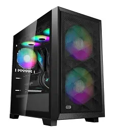 Корпус PCcooler PсCOOLER CPS чорний Micro ATX/Mini-ITX без БП (LxWxH)406x220x410мм/442*286*481мм (C3D310 BK ARGB)