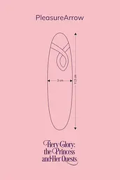 Вібратор FairyGasm PleasureArrow 11.5 см блакитний - мініатюра 7