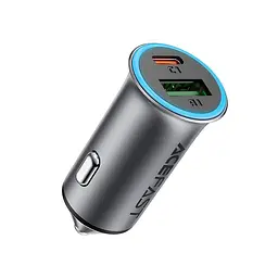 Адаптер автомобільний ACEFAST PD dual port metal car charger B16 | 1Type-C/1USB, PD/QC, 95W/3A|