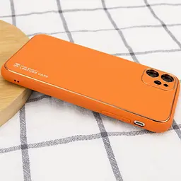 Шкіряний чохол Xshield для Apple iPhone 11 6.1" Помаранчевий / Apricot - мініатюра 3