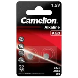 Батарейка Camelion AG3 / LR41 Alkaline х 2 Camelion (AG3-BP2)