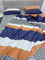 Комплект постільної білизни Ecotton Євро 210х220 см синій (21215А) (23695) - мініатюра 5