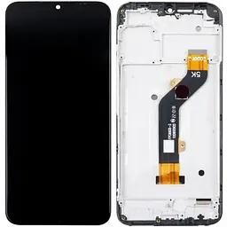 Дисплей Tecno Spark 8C KG5n чорний, оригінал PRC, з рамкою, p/n: FPC6605-2