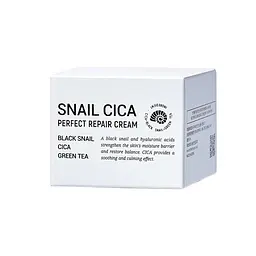 Крем для обличчя з Центеллою та муцином равлика Snail Cica Perfect Repair Cream Esthetic House 50 мл - мініатюра 2