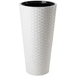 Горщик для квітів Form-Plastic Rattana слим-40 63 л білий (3850-011)