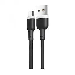 Кабель XO NB208 Liquid Silicone Data Micro Cable Black