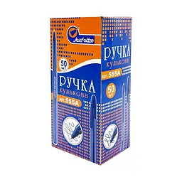 Набір кулькових ручок Josef Otten 555А(Black), чорний, 50 штук в упаковці