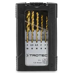 Набір свердел по металу Trotec 15 pieces HSS Metal Drill Set (6200001131) - мініатюра 2