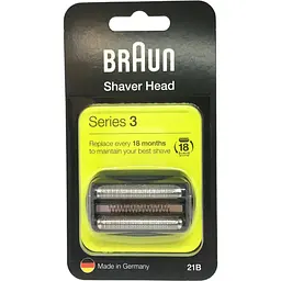 Сітка та ріжучий блок для бритви Braun Series 3, Cruzer 5, Type 5408, 5409, 5411, 5412, 5413, 5416 21B