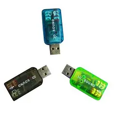 Контролер USB зовнішня звукова карта Atcom 5.1 канальний 3D-звук - мініатюра 3
