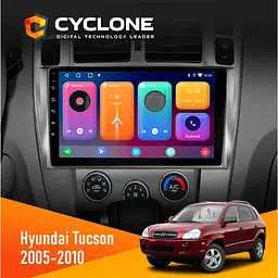 Штатна магнітола Hyundai Tucson 2005-2010 Cyclone C10-001 2x32 CPL Cyclone (НФ-00004330)