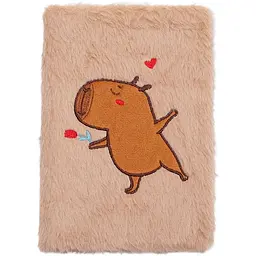 Блокнот А5 ZiBi Capybara 8 Kids Line плюшевий клітинка 80 аркушів (ZB.700022) - мініатюра 3