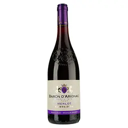 Вино Baron d'Arignac Merlot, 12%, 0,75 л